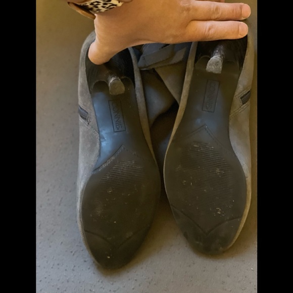 Suede High Heeled Booties - Picture 8 of 9